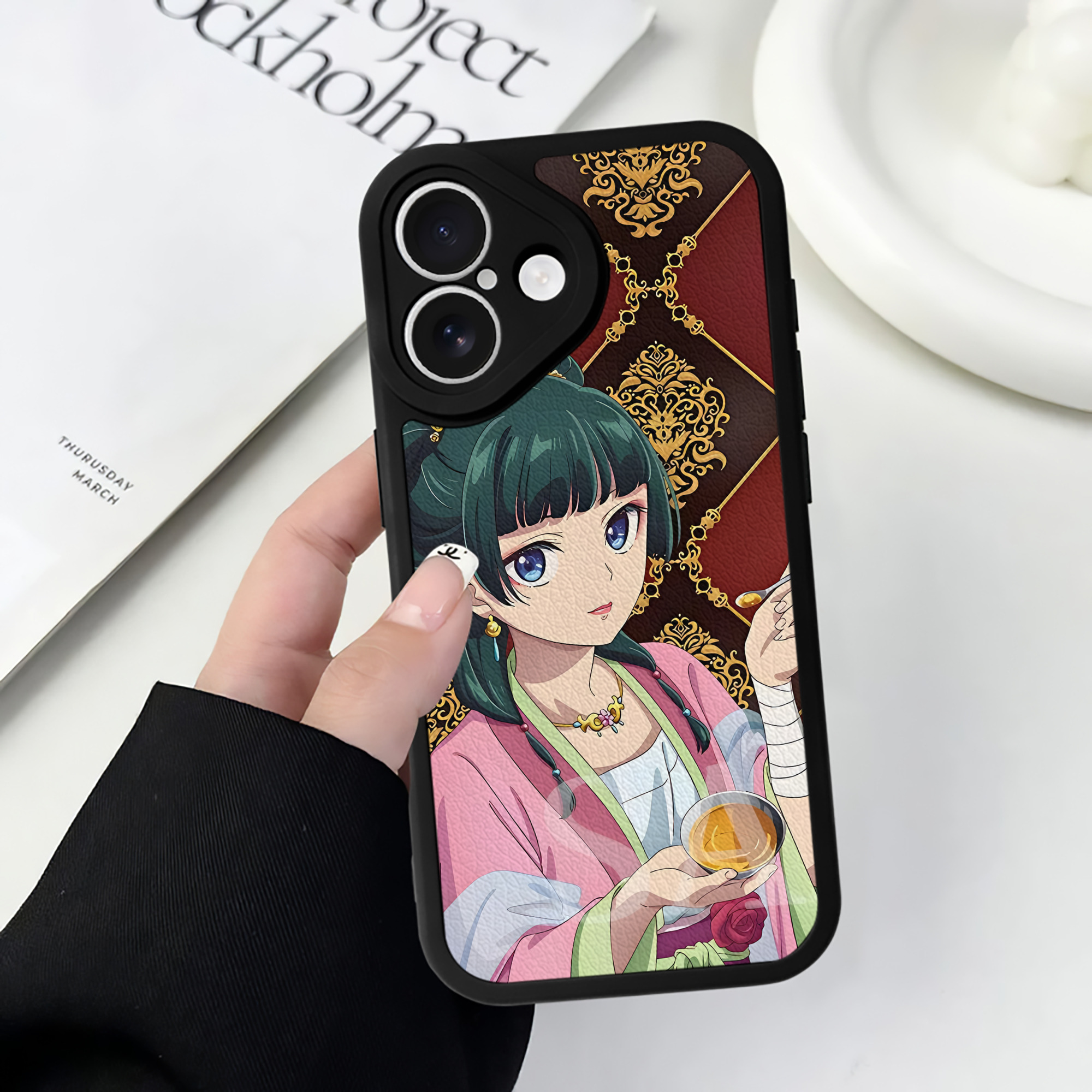 薬屋のひとりごと The Apothecary Diaries 【iPhone 16シリーズ対応】シリコンスマホケース（レザー調） 材質：シリコン